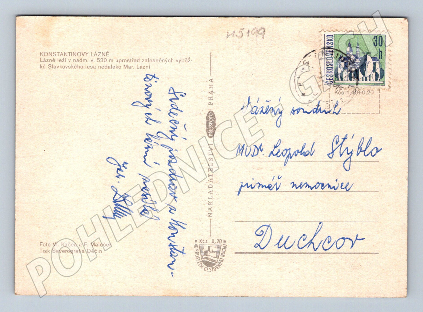 Postcard Konstantinovy ​​Lázně multiple shots (M5199)