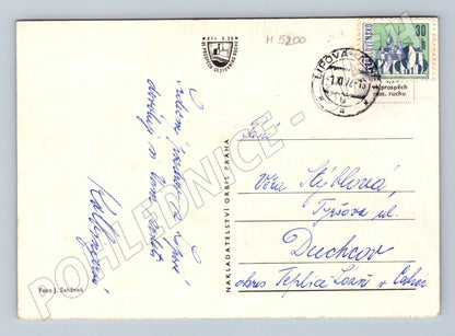 Pohlednice Lipová-lázně historická 1972 (M5200)