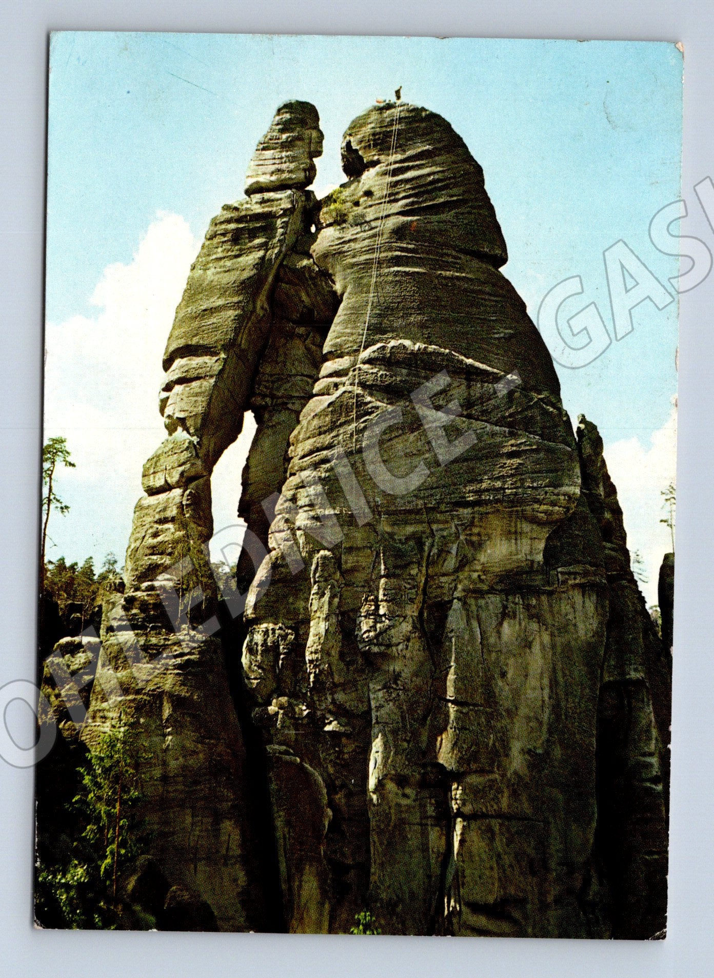 Postcard Adršpach Rocks Lovers 1972 (M5201)