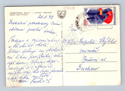 Postcard Adršpach Rocks Lovers 1972 (M5201)
