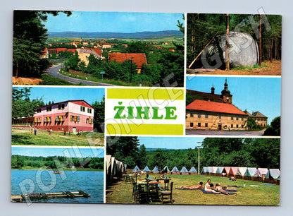 Postcard Žihle, period, multiple shots (M5202)