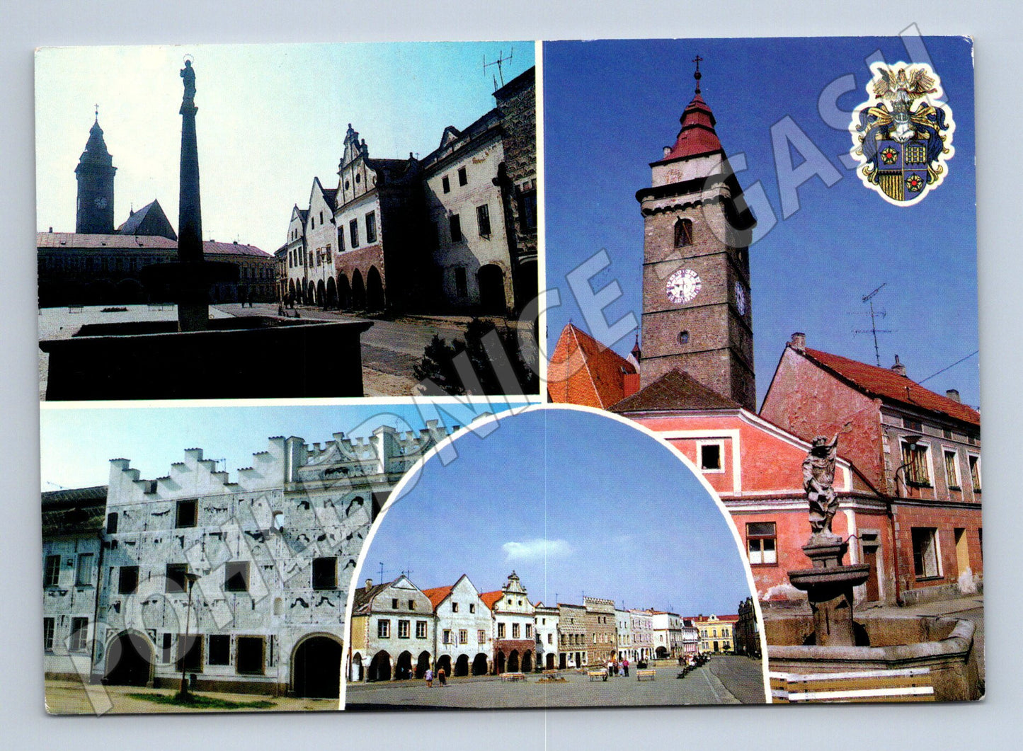 Postcard Slavonice Renaissance Square Tower (M5205)