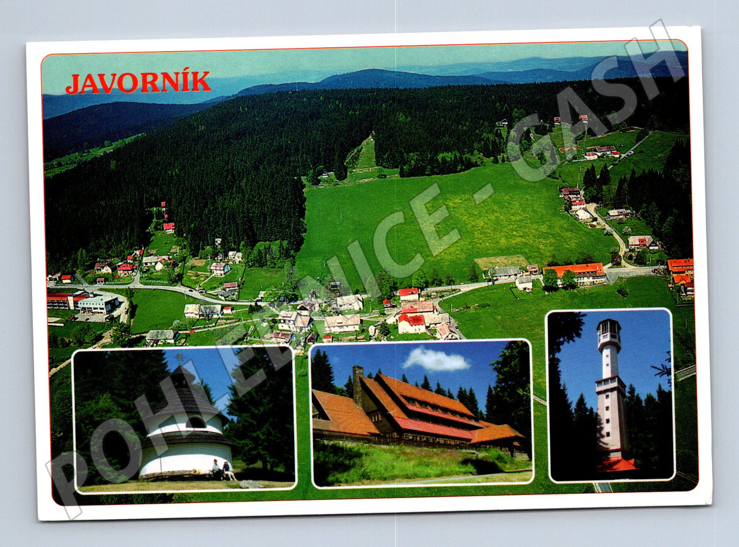 Pohlednice Javorník Šumava rozhledna letecký (M5209)