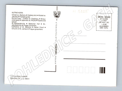 Postcard Kutná Hora St. Barbara Italian Court (M5225)