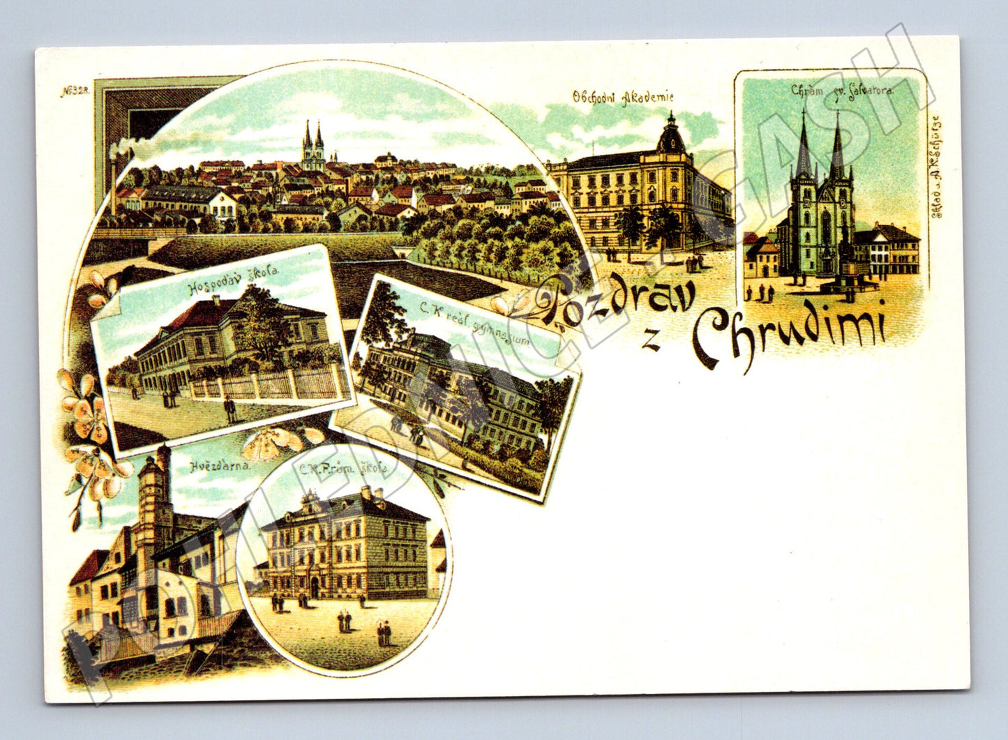 Pohlednice Chrudim historická kolem 1900 (M5226)