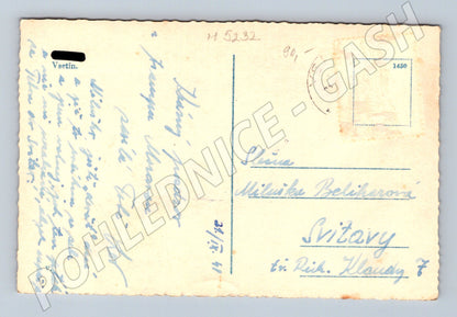 Pohlednice Vsetín více záběrů kolem 1950 (M5232)