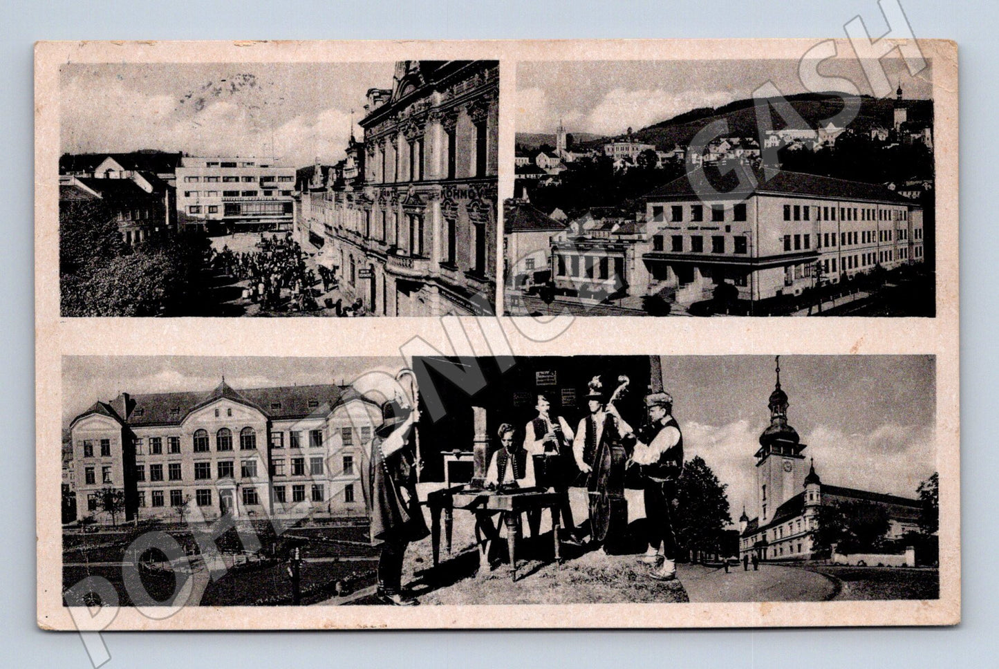 Postcard Vsetín Protectorate folk costumes (M5233)