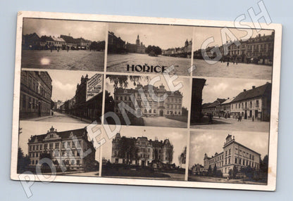 Postcard Hořice historical collage 1930 (M5238)