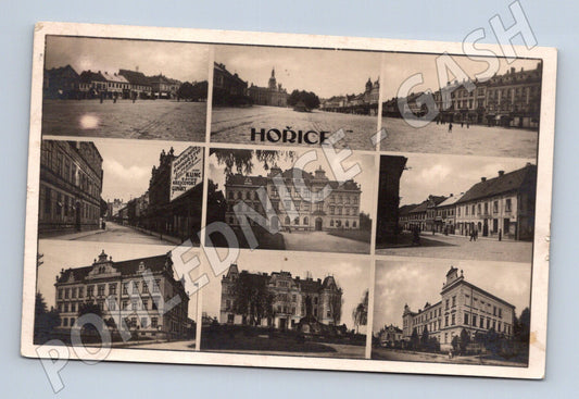 Pohlednice Hořice historická koláž 1930 (M5238)