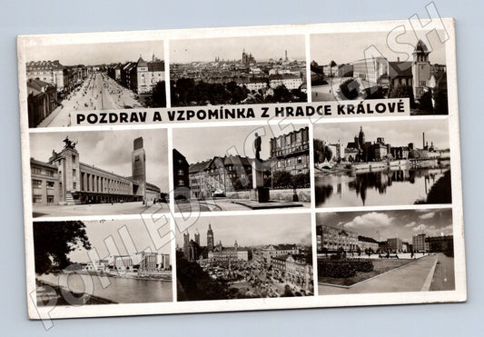 Pohlednice Hradec Králové více záběrů 1940 (M5239)