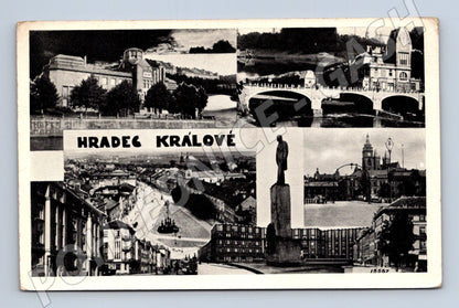 Postcard Hradec Králové collage until 1950 (M5240)