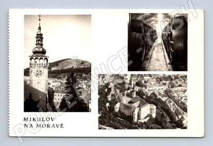 Postcard Mikulov Castle Holy Hill (M5242)