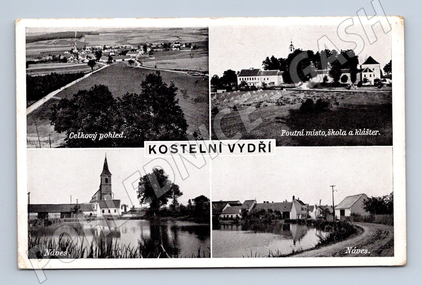 Postcard Kostelní Vydří historical (M5247)