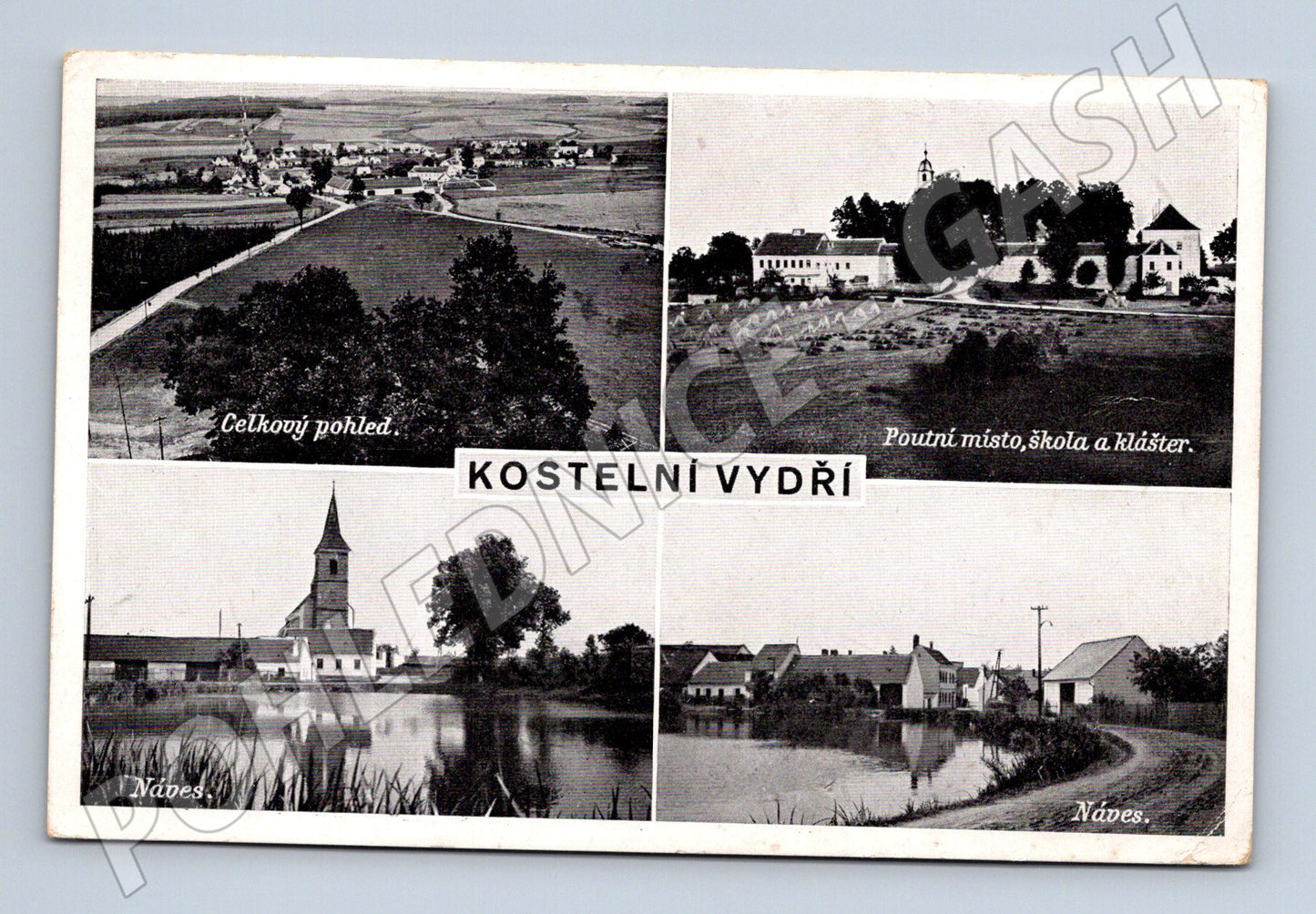 Pohlednice Kostelní Vydří historická (M5248)