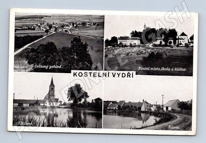 Pohlednice Kostelní Vydří historická (M5248)