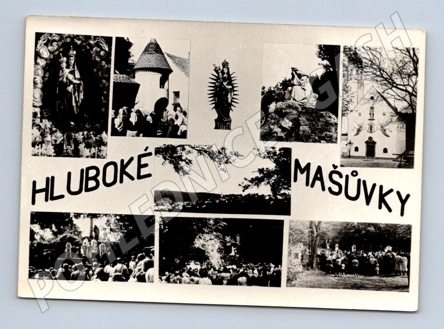 Pohlednice Hluboké Mašůvky poutní místo (M5249)