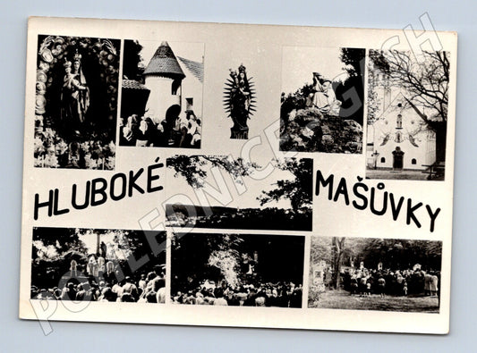 Pohlednice Hluboké Mašůvky poutní místo (M5249)