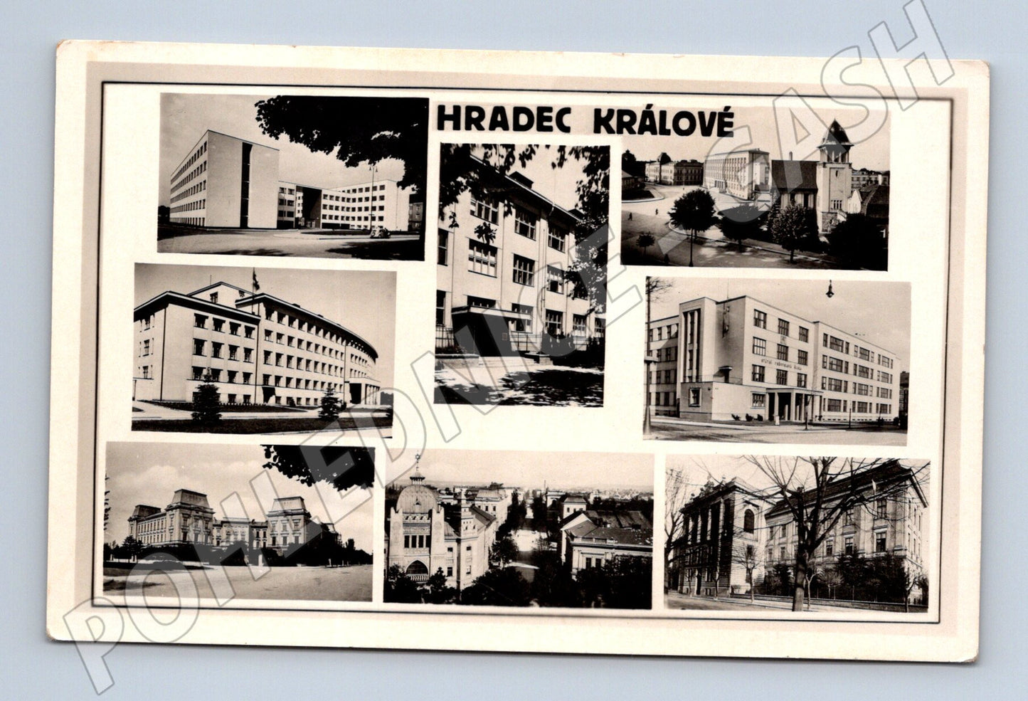 Pohlednice Hradec Králové koláž historická (M5250)