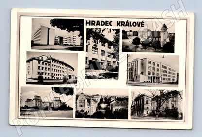 Pohlednice Hradec Králové koláž historická (M5250)
