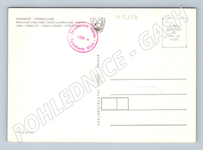 Postcard Spring of the Elbe Elbe Waterfall (M5254)