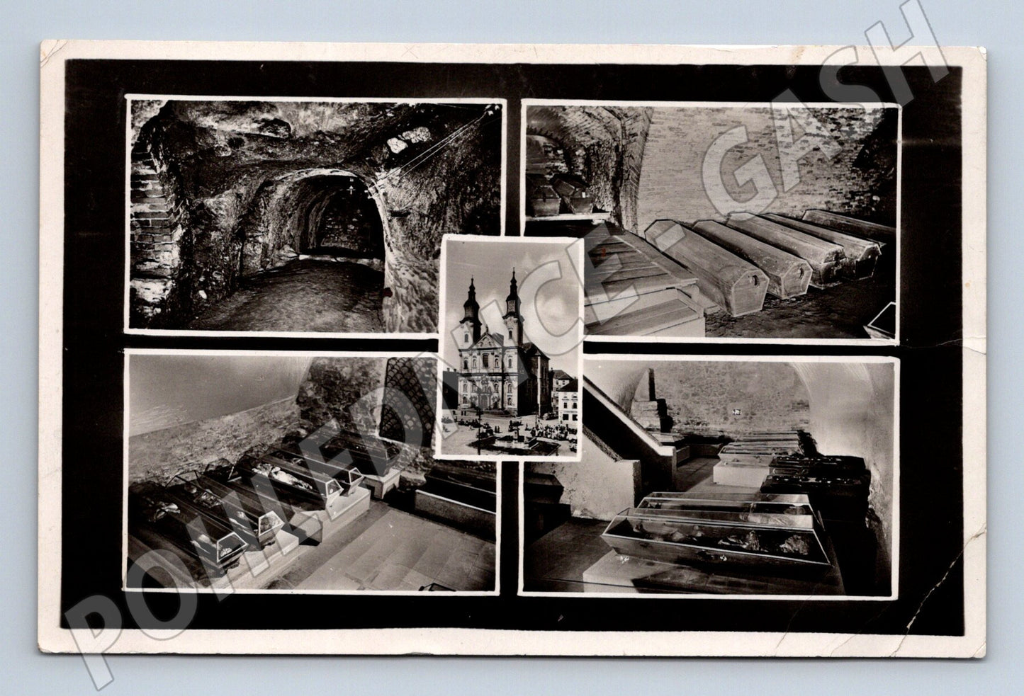 Postcard Klatovy Jesuit Church Catacombs (M5256)