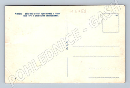 Postcard Klatovy Jesuit Church Catacombs (M5256)