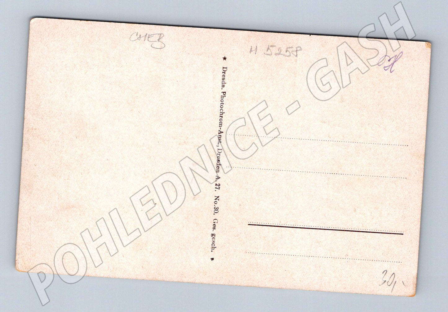 Cheb historical colored postcard (M5258)