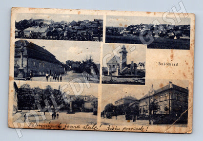 Postcard Buštěhrad small format (M5262)