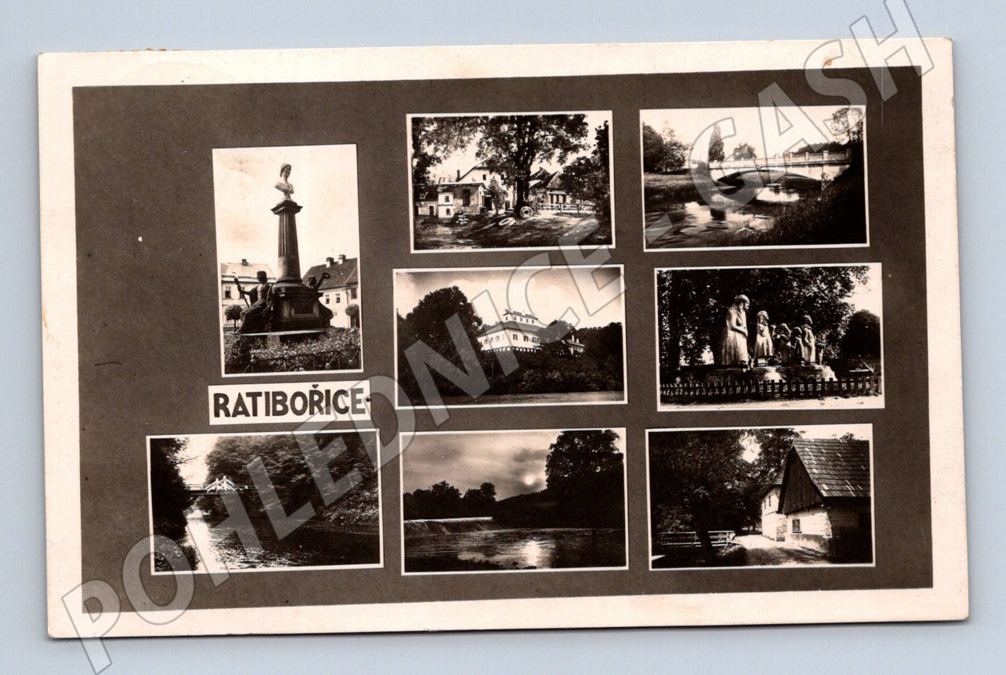 Pohlednice Ratibořice koláž 1923 (M5264)