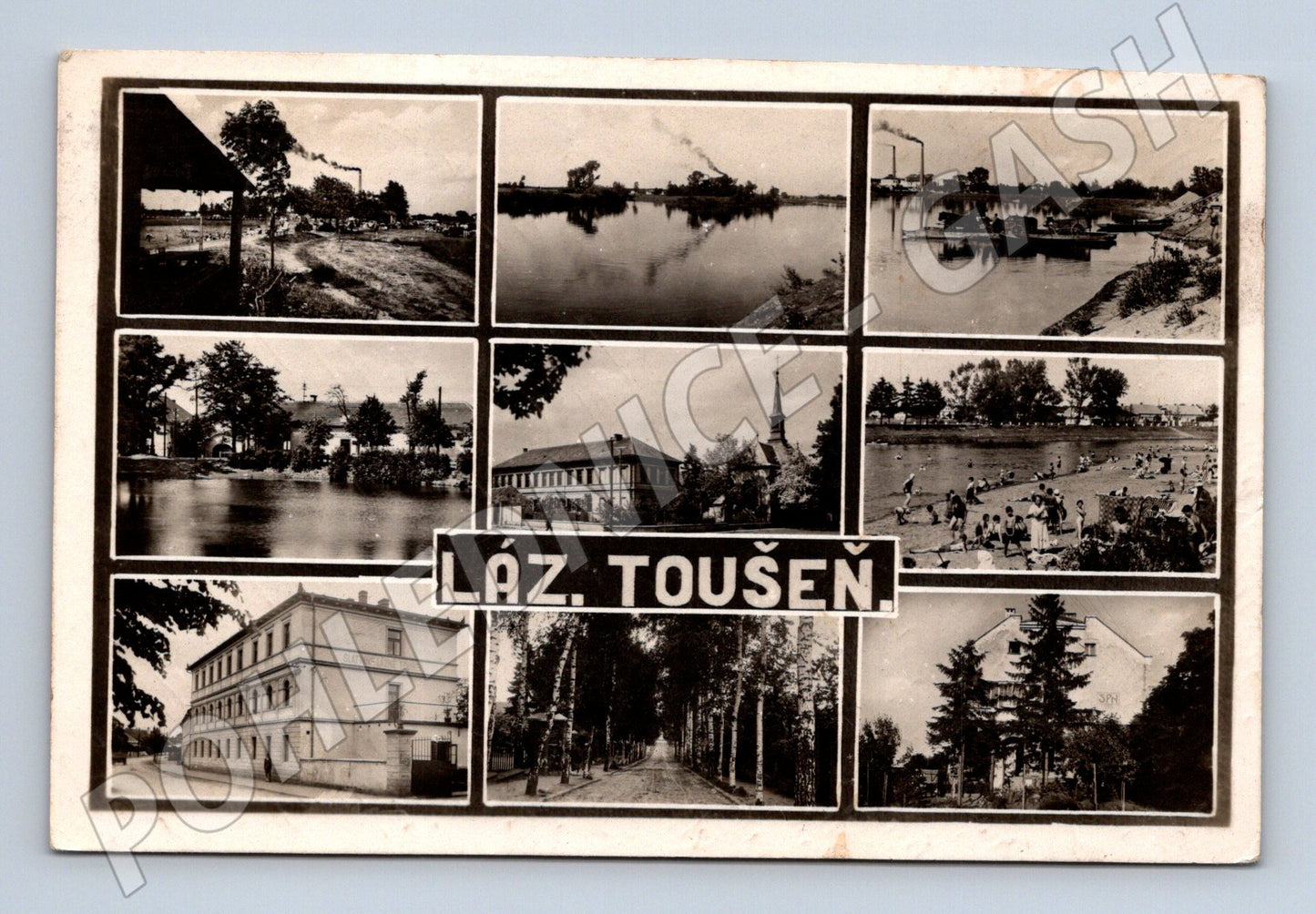 Postcard Toušeň old small format (M5267)