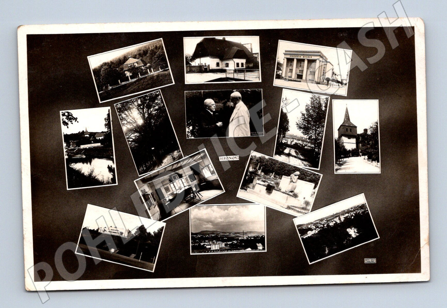 Postcard Hronov collage historical (M5269)