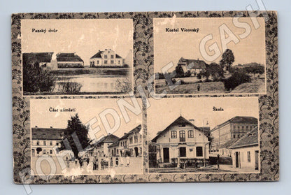 Postcard Manor House Vic Church (M5271)