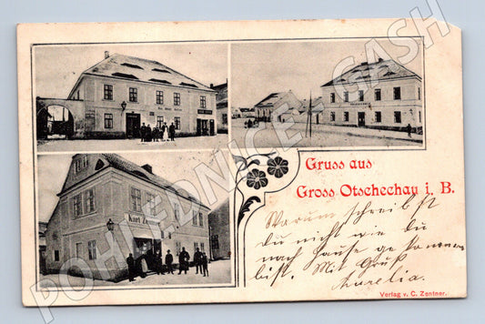 Pohlednice Velký Otěchov 1905 (M5281)