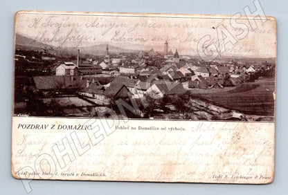 Pohlednice Domažlice historická 1913 (M5284)