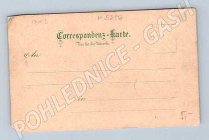 Postcard Cheb market town hall (M5286)