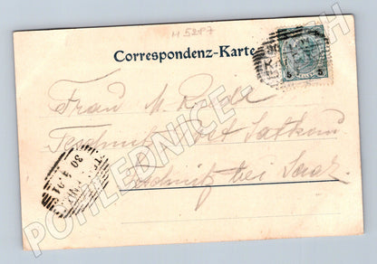 Postcard Kadaň general view 1902 (M5287)