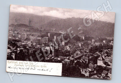 Pohlednice Karlovy Vary panorama (M5288)
