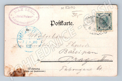 Postcard Petzer Giant Mountains 1900 (M5290)