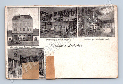 Postcard Kralovice department store (M5291)