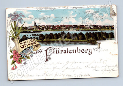 Postcard Fürstenberg 1903 Germany (M5293)