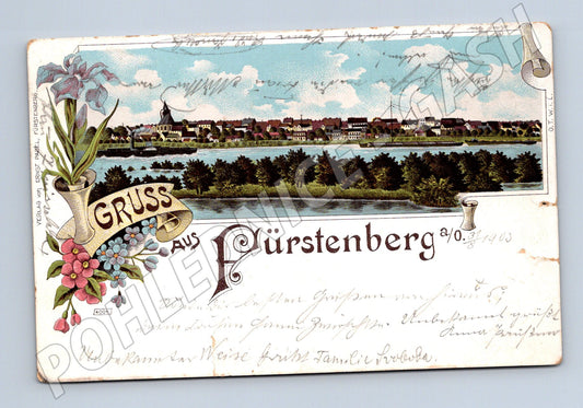 Pohlednice Fürstenberg 1903 Německo (M5293)