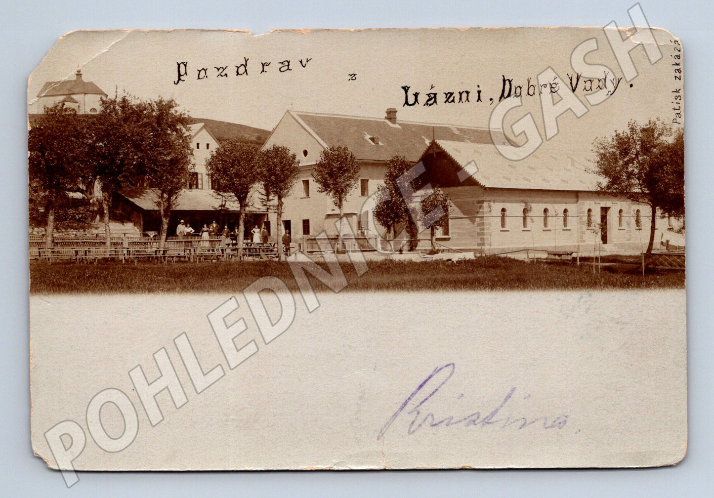 Postcard Dobrá Voda Spa 1900 (M5296)