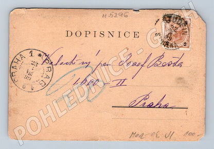 Postcard Dobrá Voda Spa 1900 (M5296)