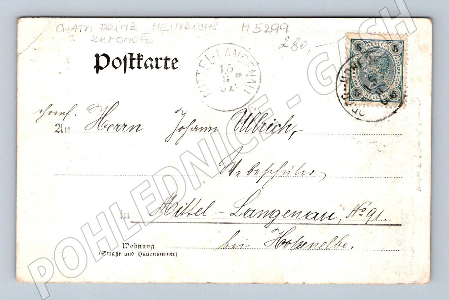 Postcard Prince Heinrich Baude (M5299)