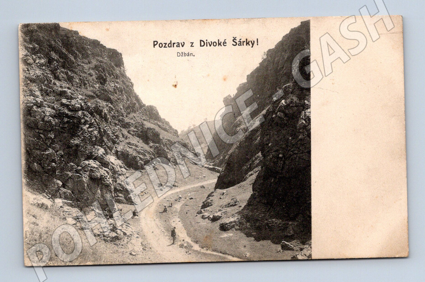 Pohlednice Praha Divoká Šárka 1909 (M5300)