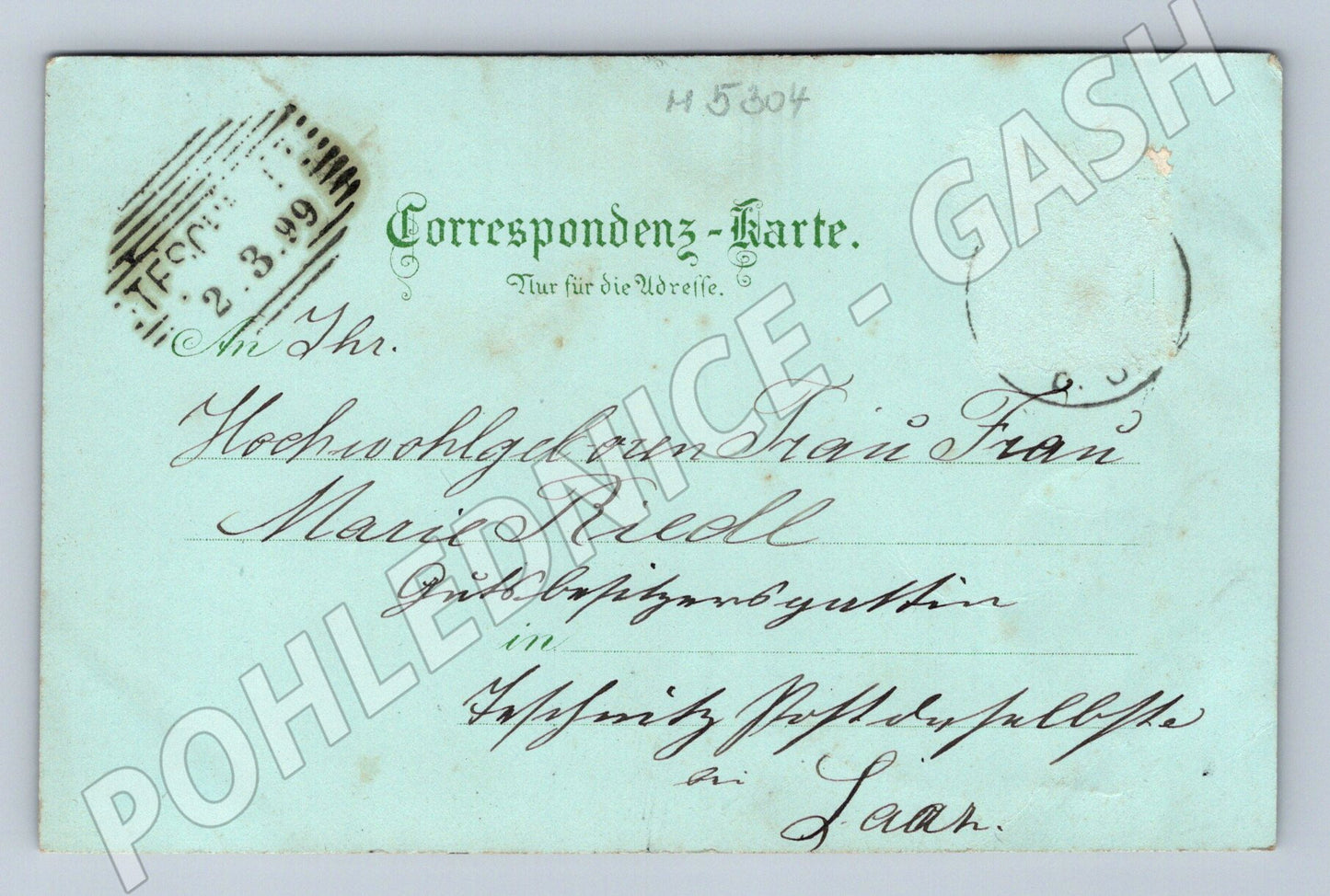 Postcard Liběšice 1899 historical (M5304)