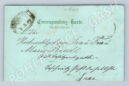 Postcard Liběšice 1899 historical (M5304)