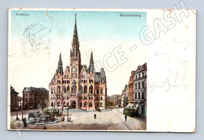 Pohlednice Liberec radnice historická (M5309)