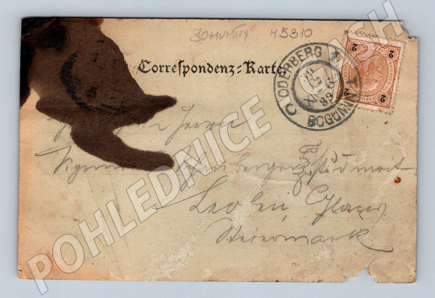 Pohlednice Bohumín nádraží 1898 (M5310)