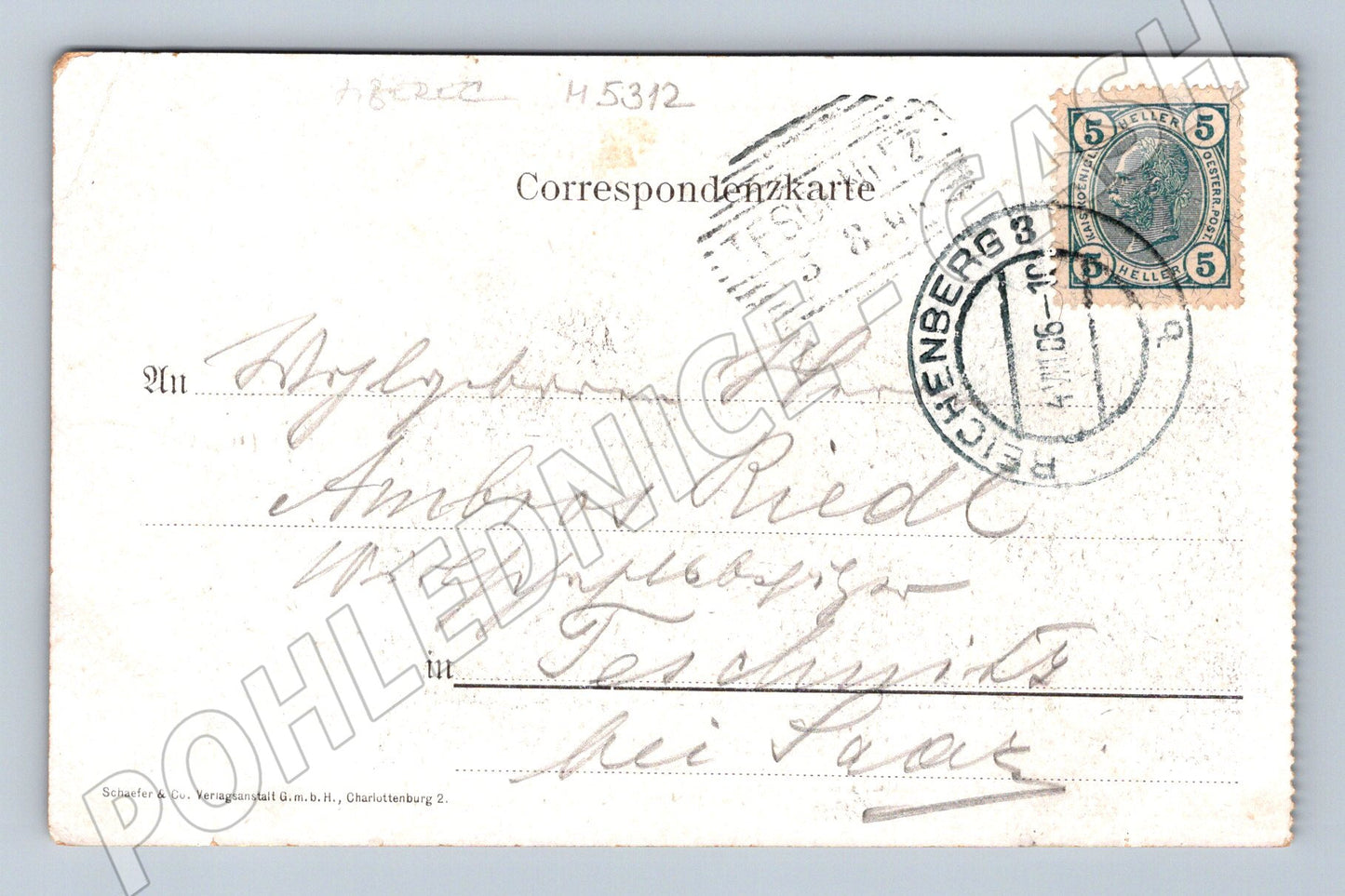 Pohlednice Liberec Franz Josef Bad (M5312)